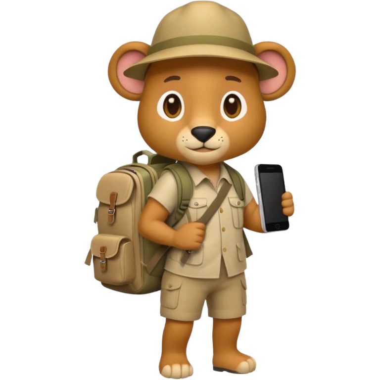  Safari Animal with Backpack  emoji