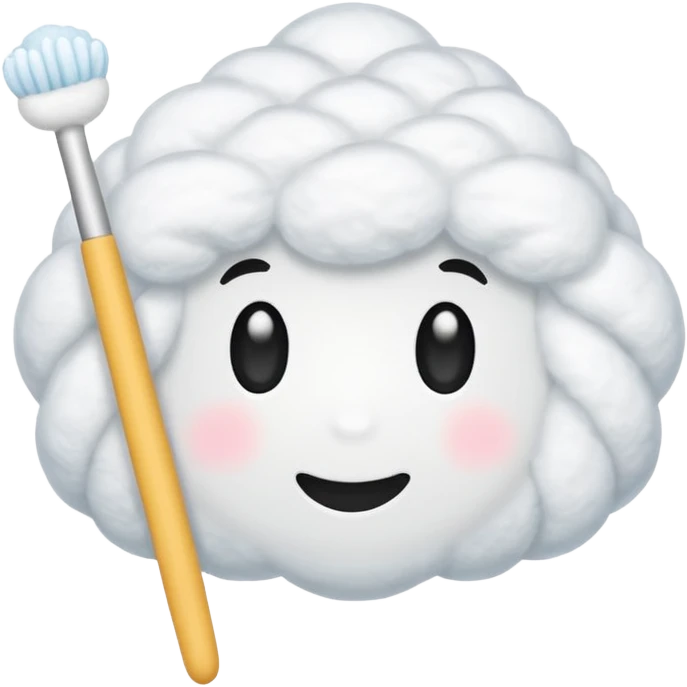 One cotton swab emoji