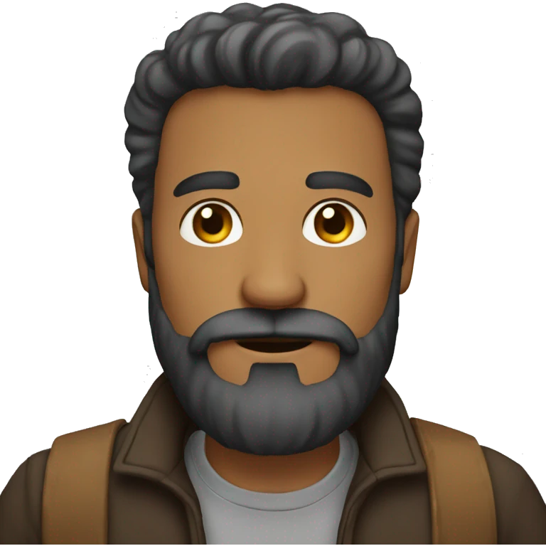 Hombre con barba  emoji