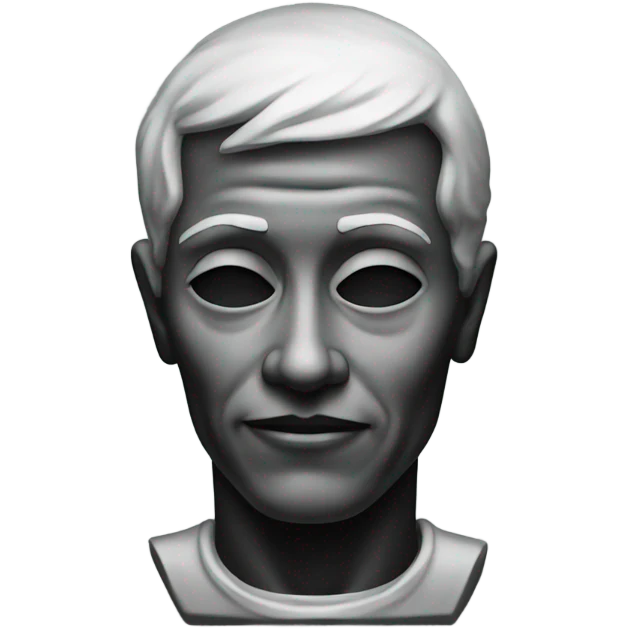 a black grave with the inscription R i P in silver emoji