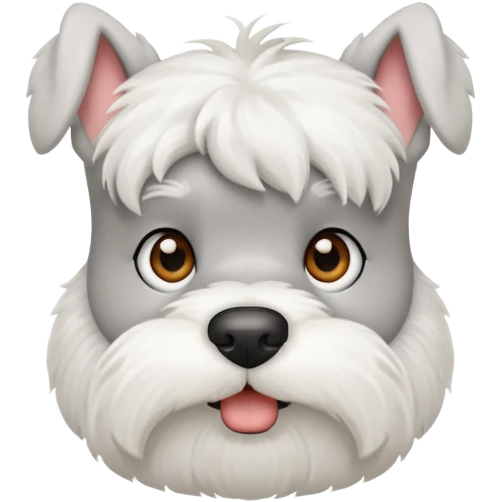 minature white schnauzer emoji