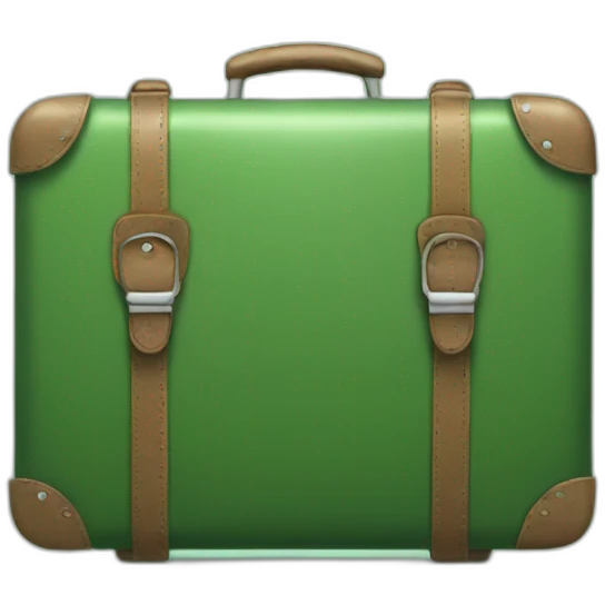 Green suitcase emoji