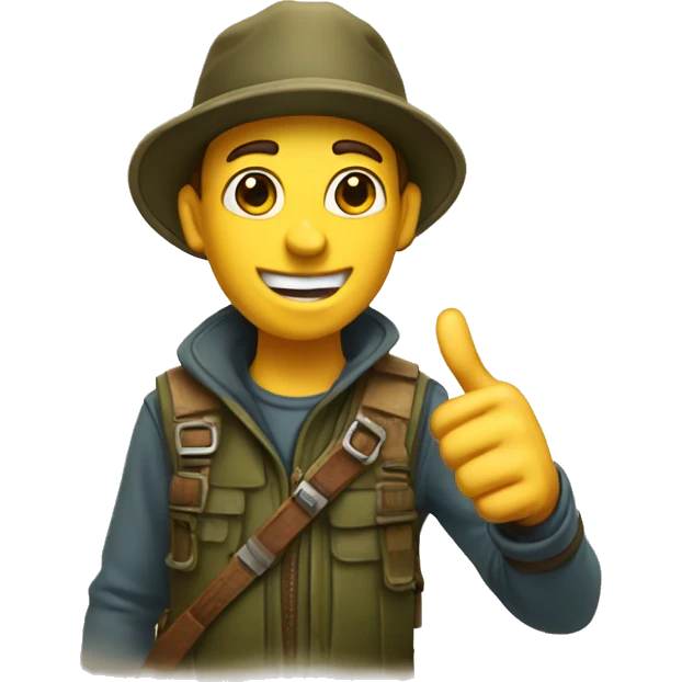 Hunter thumbs up emoji