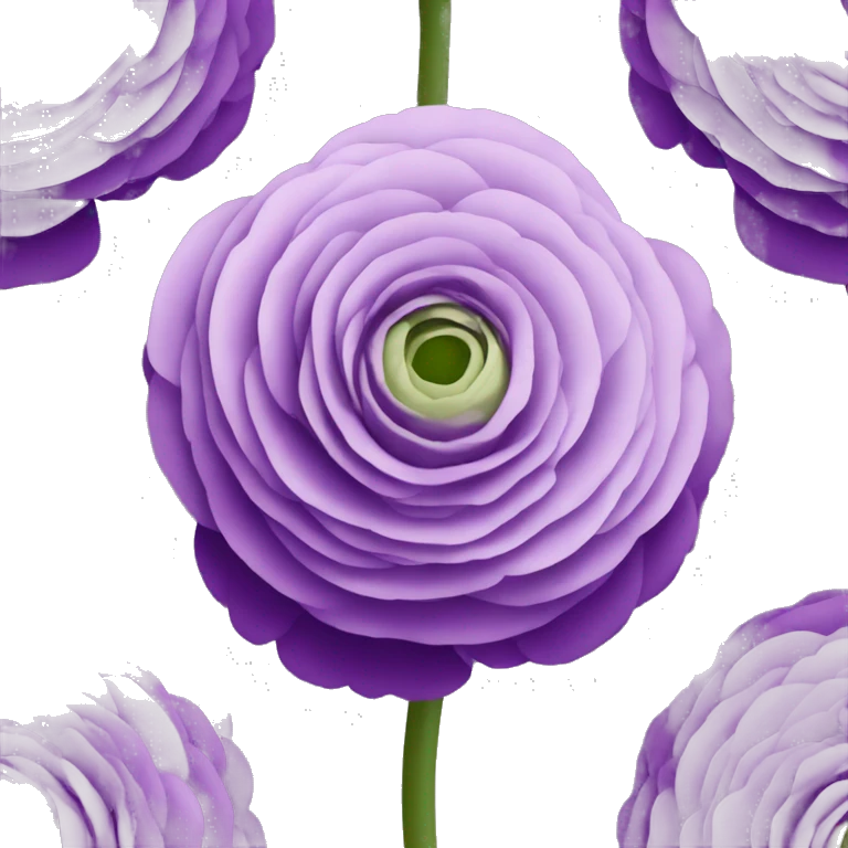Ranunculus in purple emoji