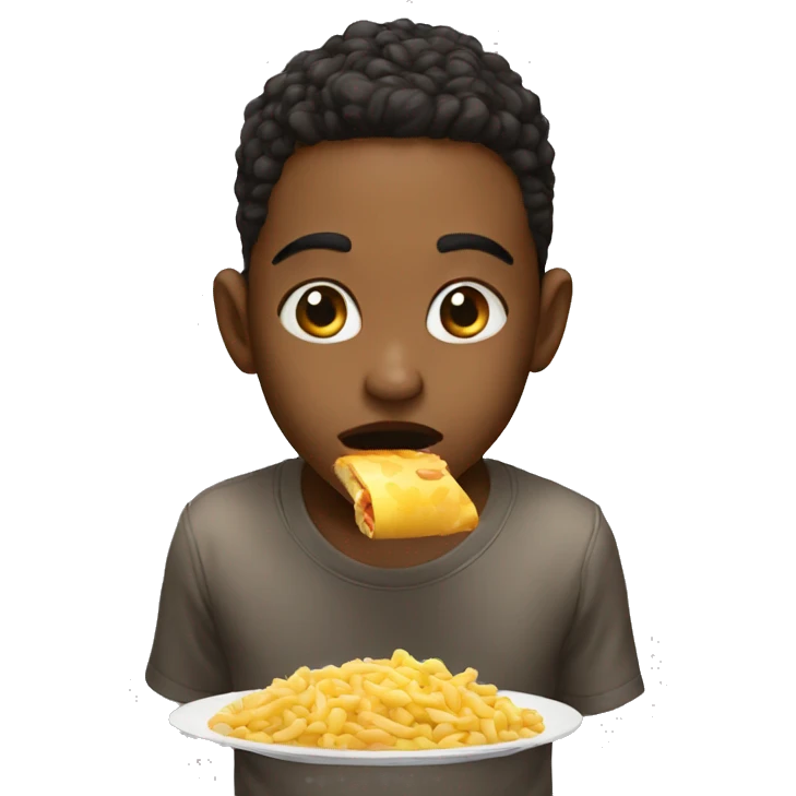 Hungry kid emoji