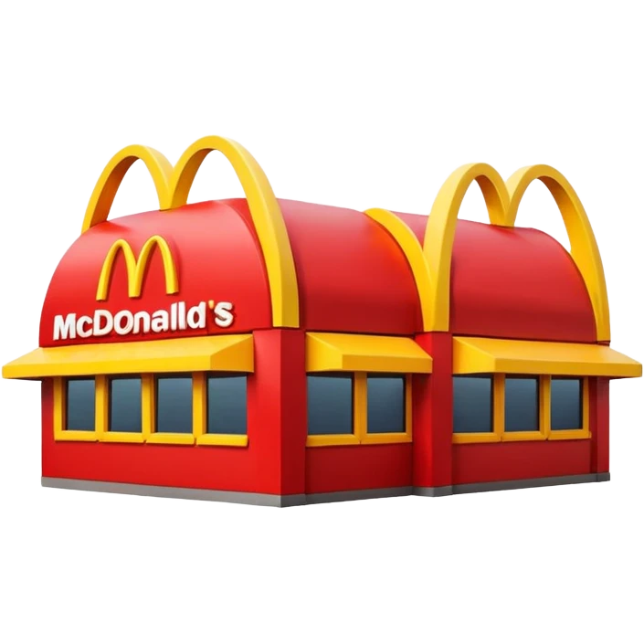 Mcdonalds restaurant  emoji