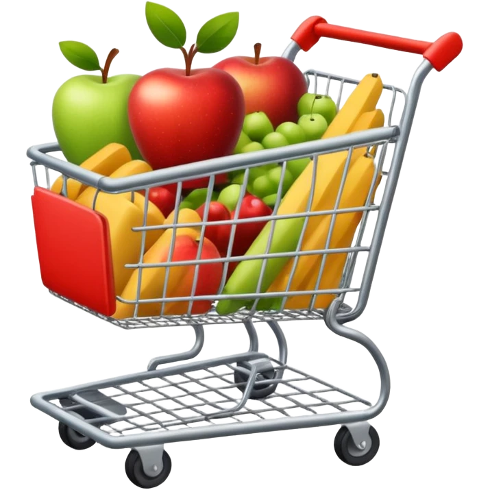 shopping cart, classic apple emoji style emoji