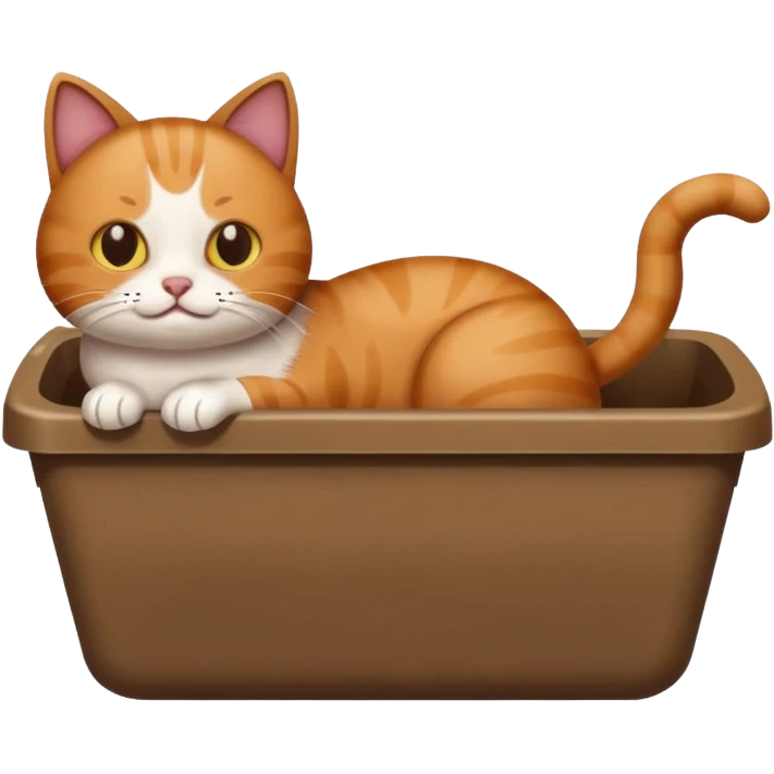 Cat pooping emoji