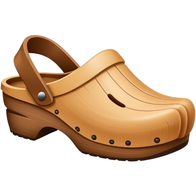 simple wooden traditional minimal clog  emoji