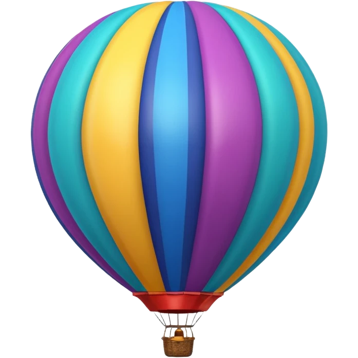 hotair balloon topdown emoji