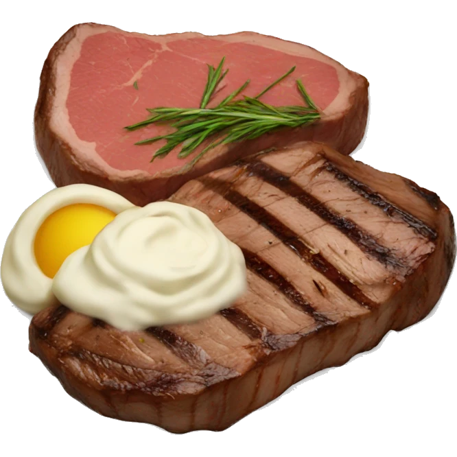 Steak dinner  emoji