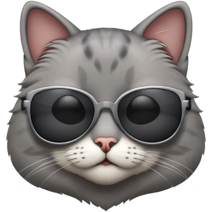 Cat wearing sunglasses emoji