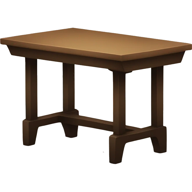 table with waiting emoji