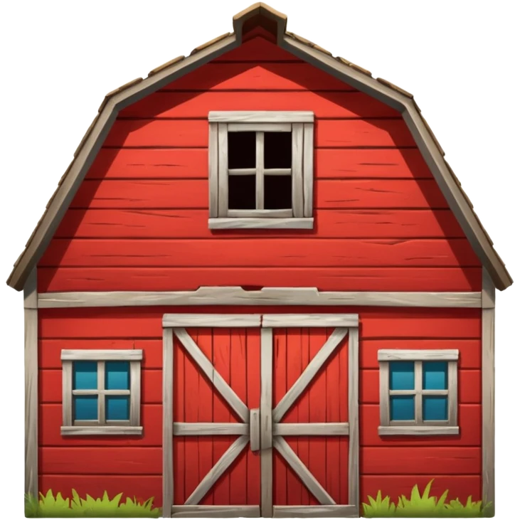 old barn emoji