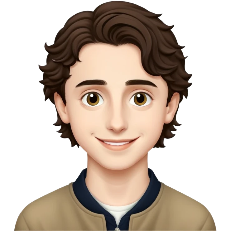 Timothee Chalamet being cute  emoji