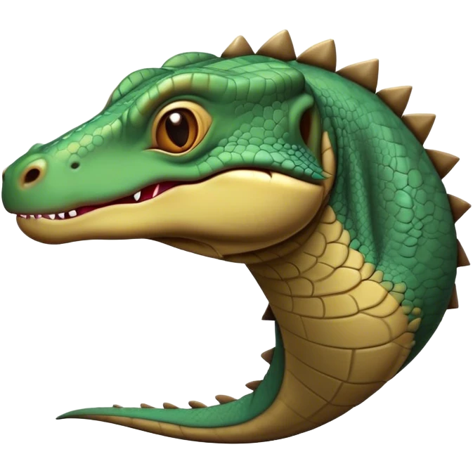 Cinematic Comical Komodo Dragon Lizard Portrait Emoji, Head tilted dramatically with an exaggeratedly shocked expression, featuring a robust, scaled body with wide, comically expressive eyes full of humorous disbelief, Simplified yet hilariously expressive features, highly detailed, glowing with a slightly sassy glow, high shine, dramatic yet playful, stylized with an air of quirky exotic attitude, soft glowing outline, capturing the essence of a meme-worthy Komodo dragon that looks ready to side-eye its way into viral fame! emoji