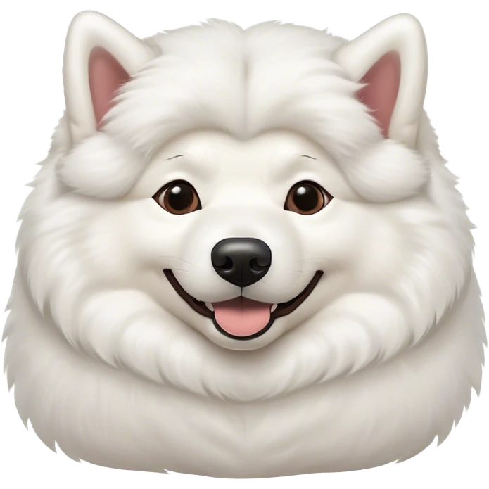
Samoyed lying on his back happy emoji