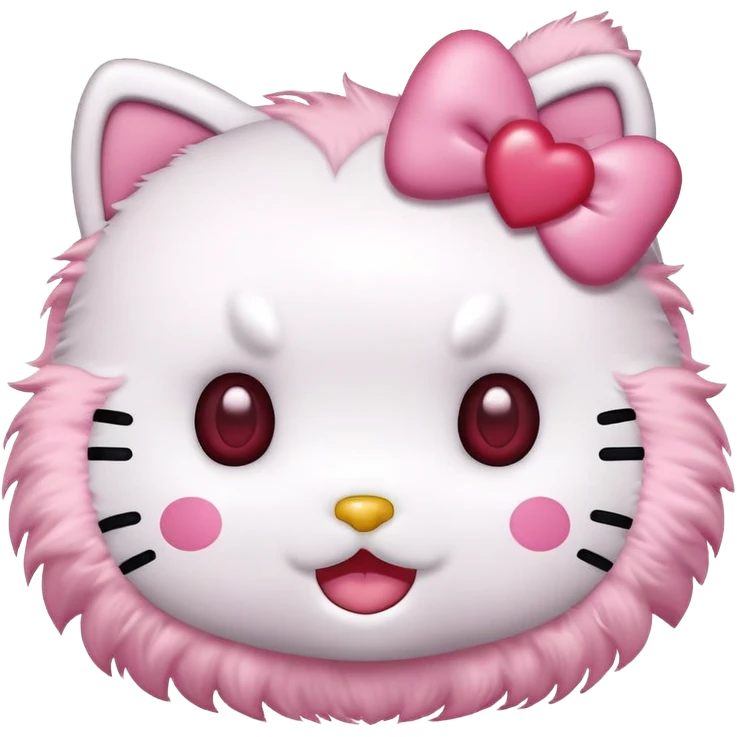 Hello kitty with heart eyes  emoji
