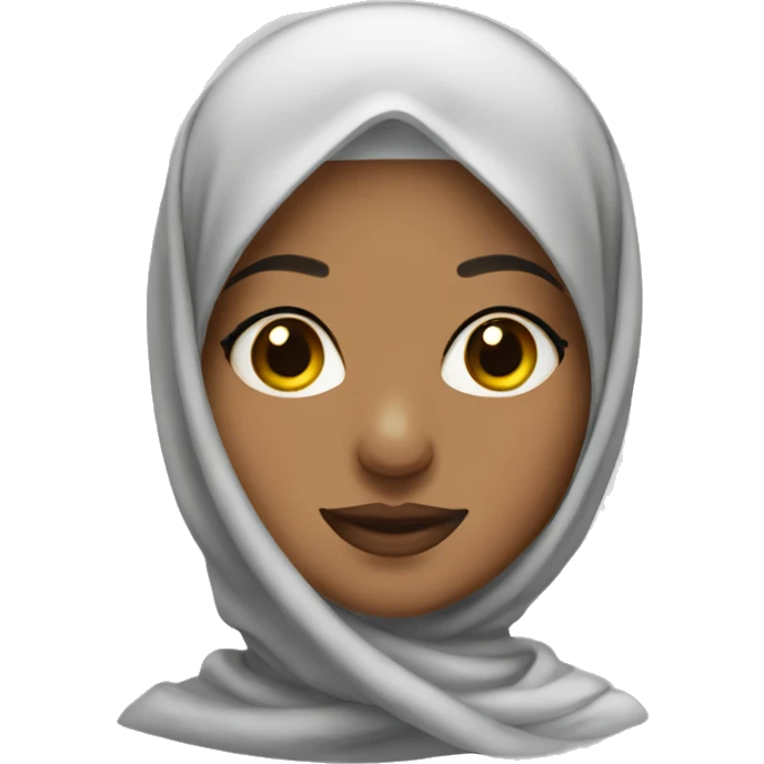 hijabi with nose piercing  emoji