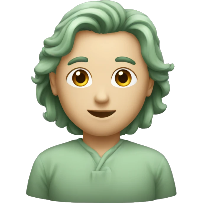 sage green heart emoji