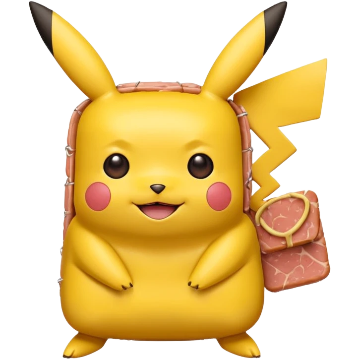 piccachu made of spam mest emoji