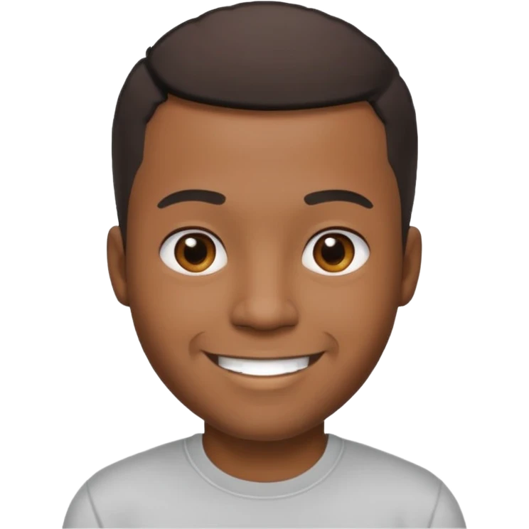 Skipping black man emoji