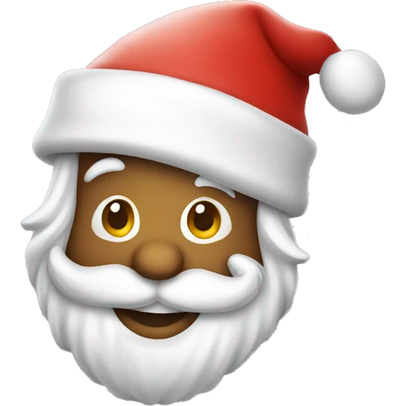 Smiling Santa hat emoji