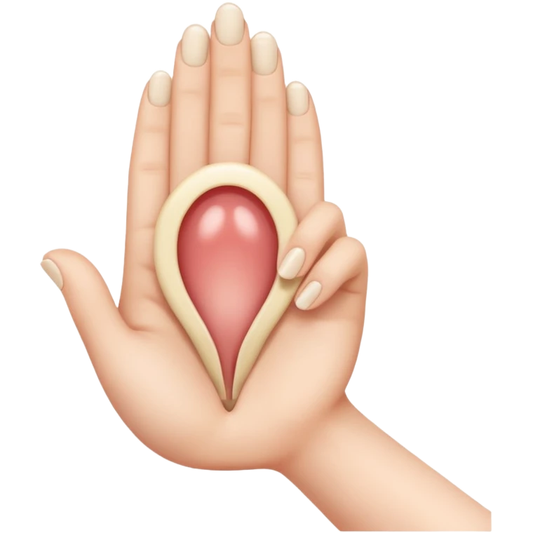 Two fingers inside a vagina emoji