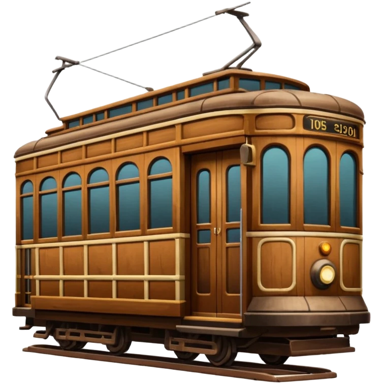 Brown Streetcar emoji