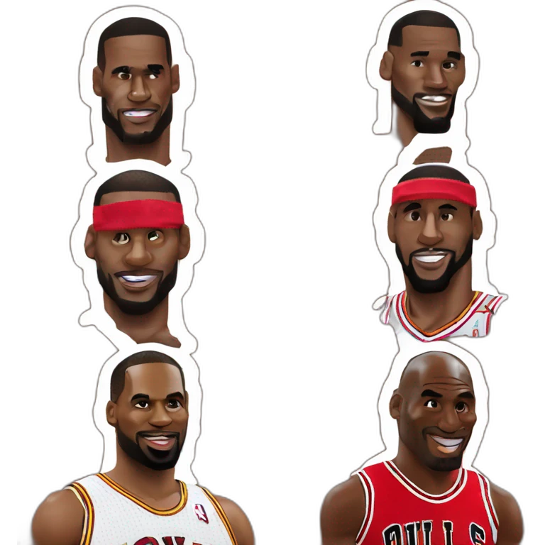 Lebron James et Michael Jordan  emoji