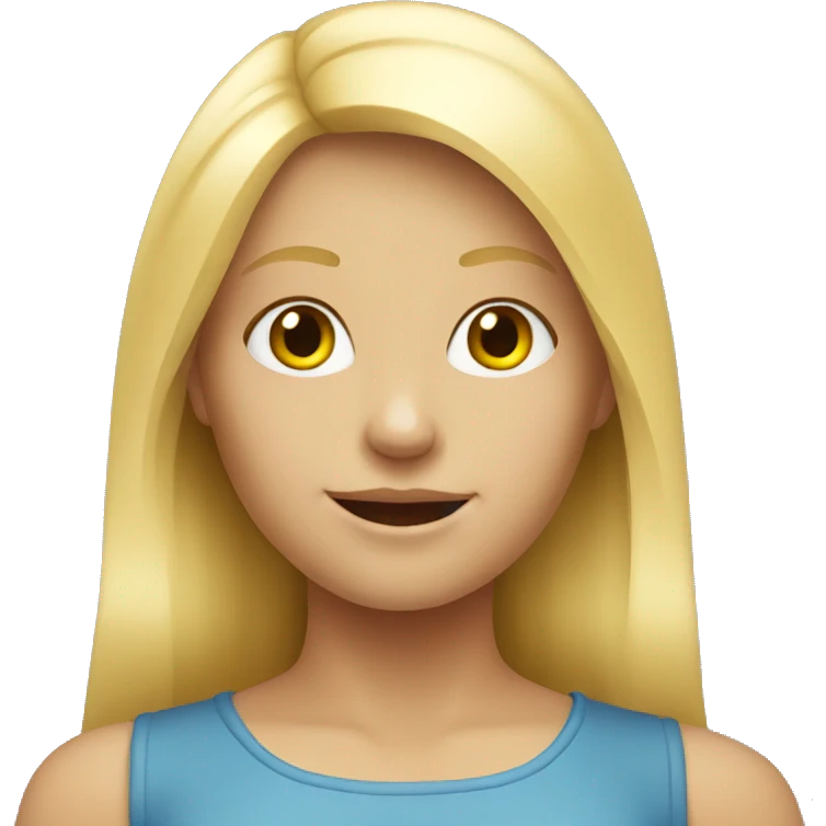 blond swedish girl  emoji