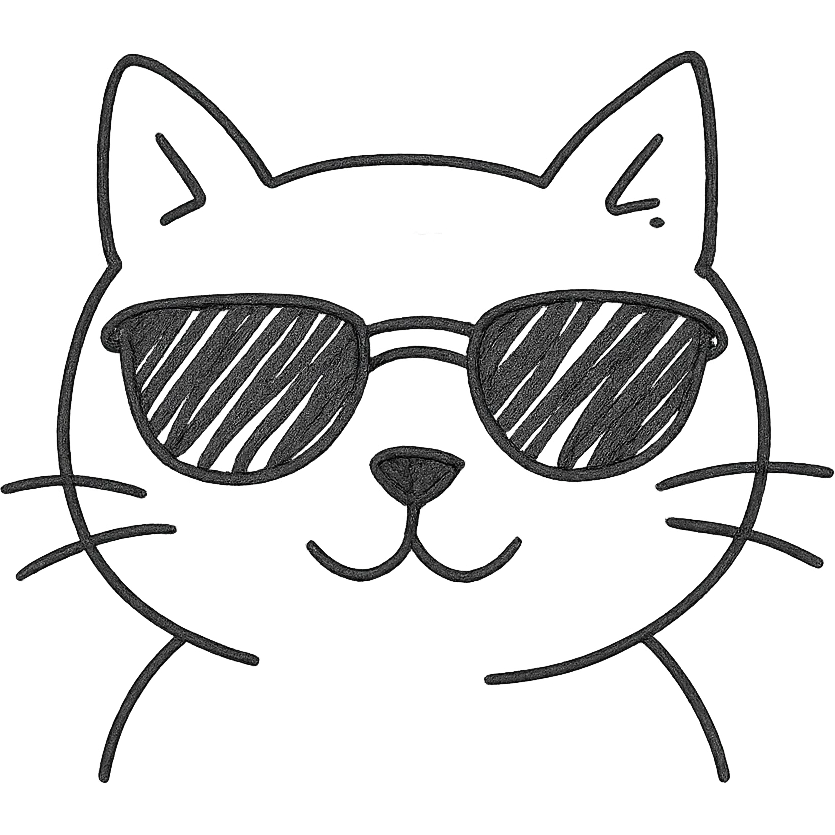 cat wearing sunglasses emoji