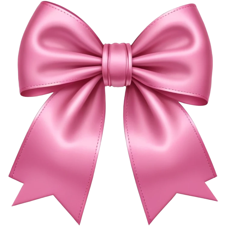 Aesthetic pink bow emoji