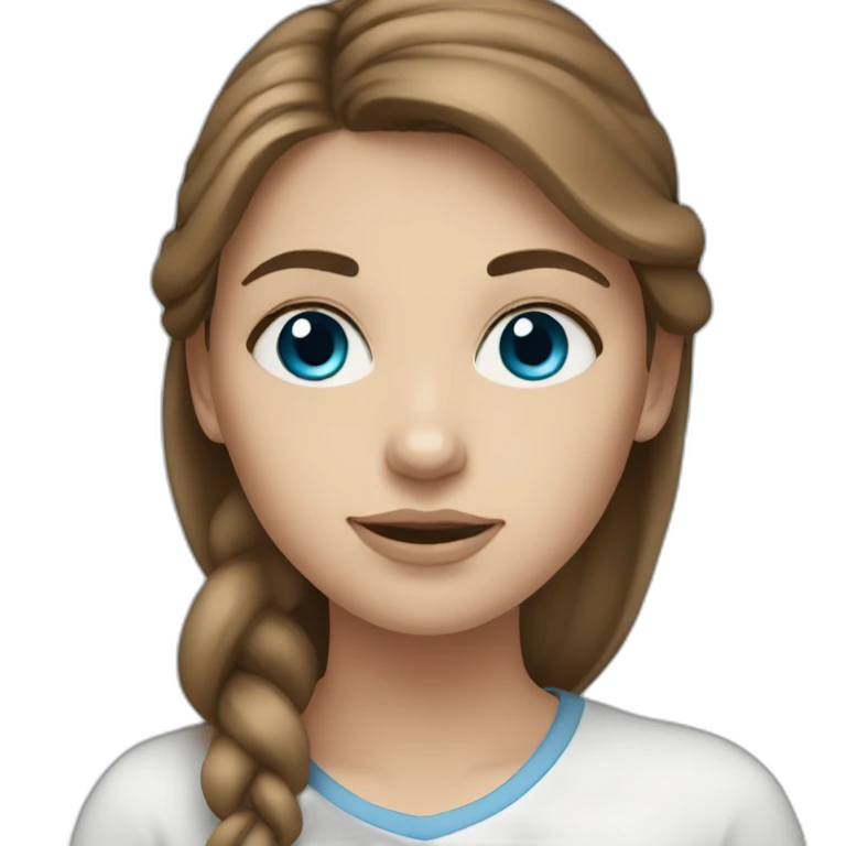 white-girl-with-brownhair-and-blue-eyes emoji
