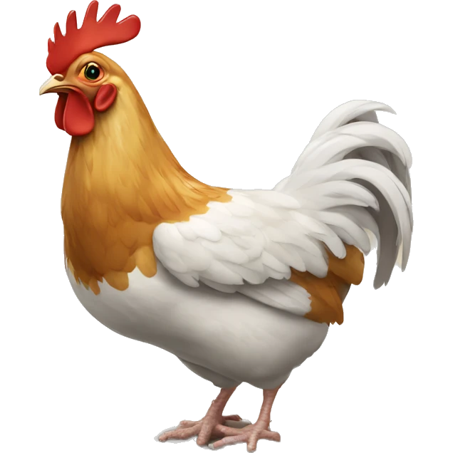 Potine mange le poulet  emoji