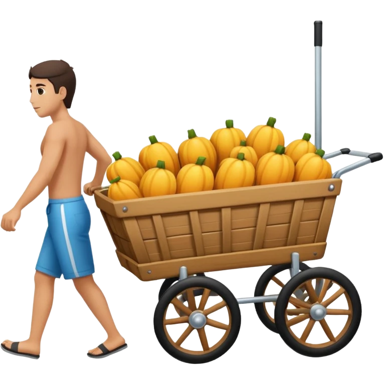 aka uka ichimlik ortilgan aravani olib qochishyapti orqa tarafdan rakurs yuzi ko'rinmasin emoji
