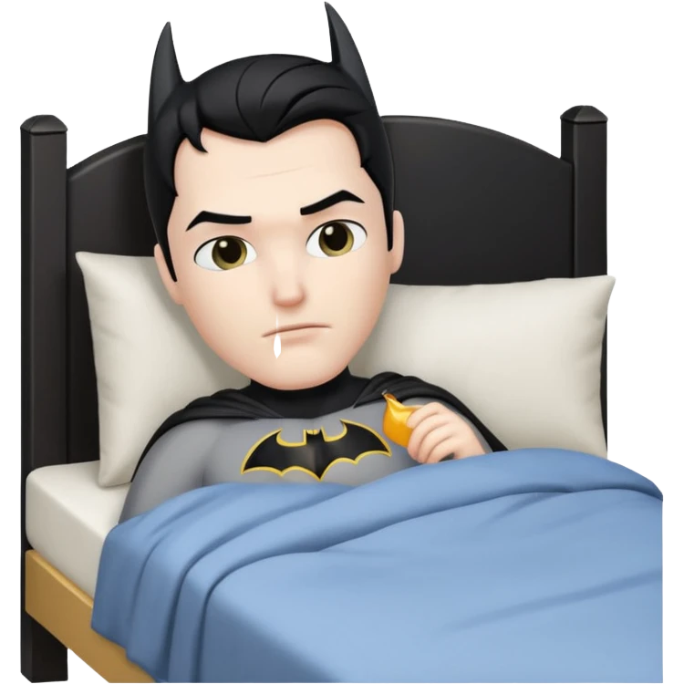 Batman in bed emoji