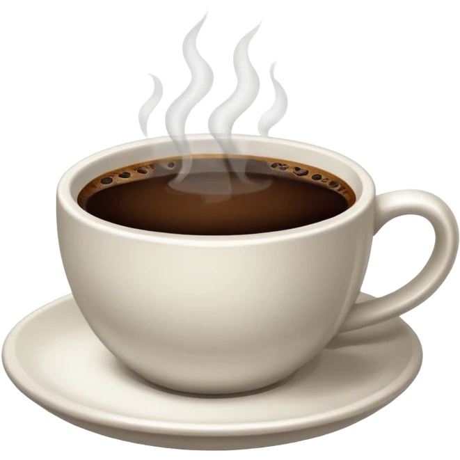 Cup of Black coffee emoji