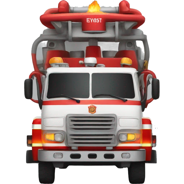 Firefighting car emoji