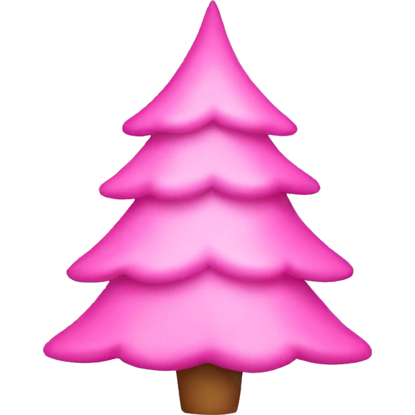 pink christmas tree emoji emoji