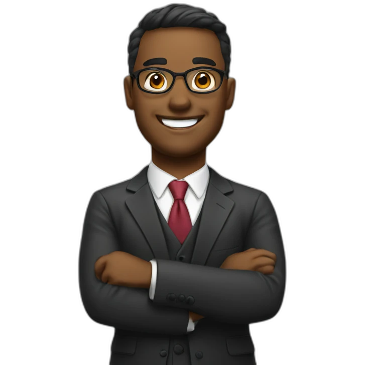 Happy lawyer emoji