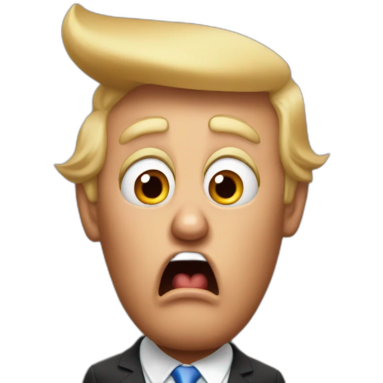 Donald Trump who is shocked emoji