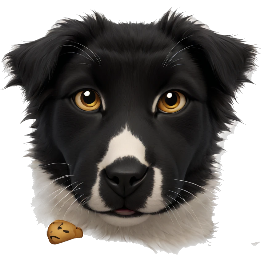 cat portrait on white background emoji