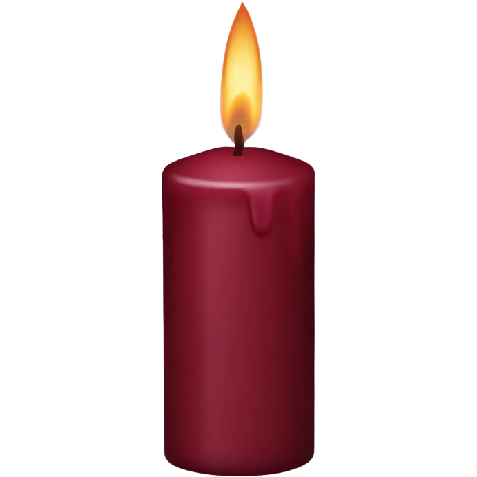 Maroon candle  emoji