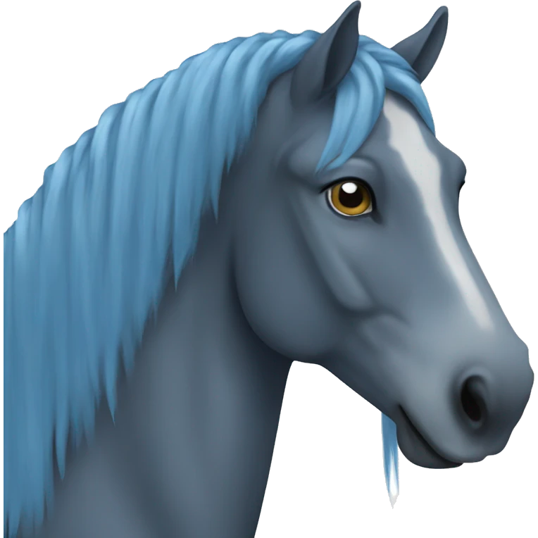 Blue horse emoji