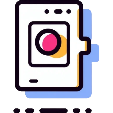 A toggle switch being flipped on, interactive button emoji