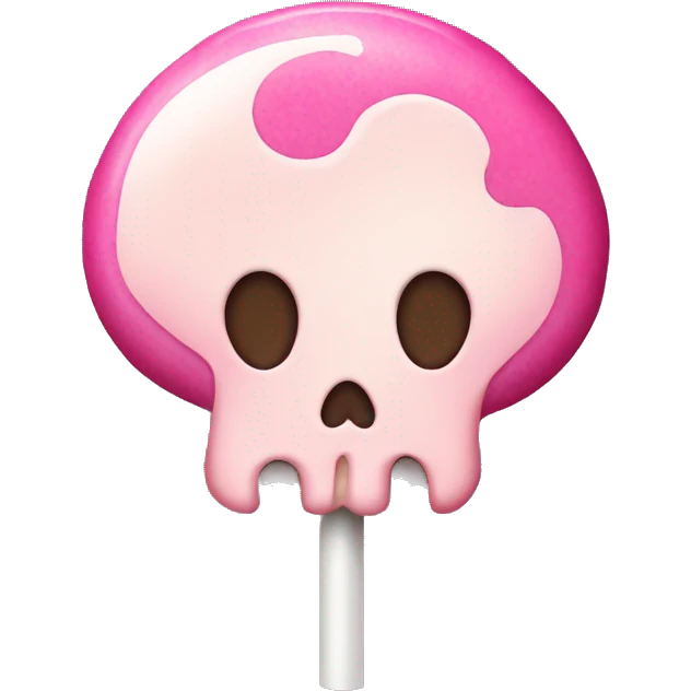 bone lollipop with pink topping emoji