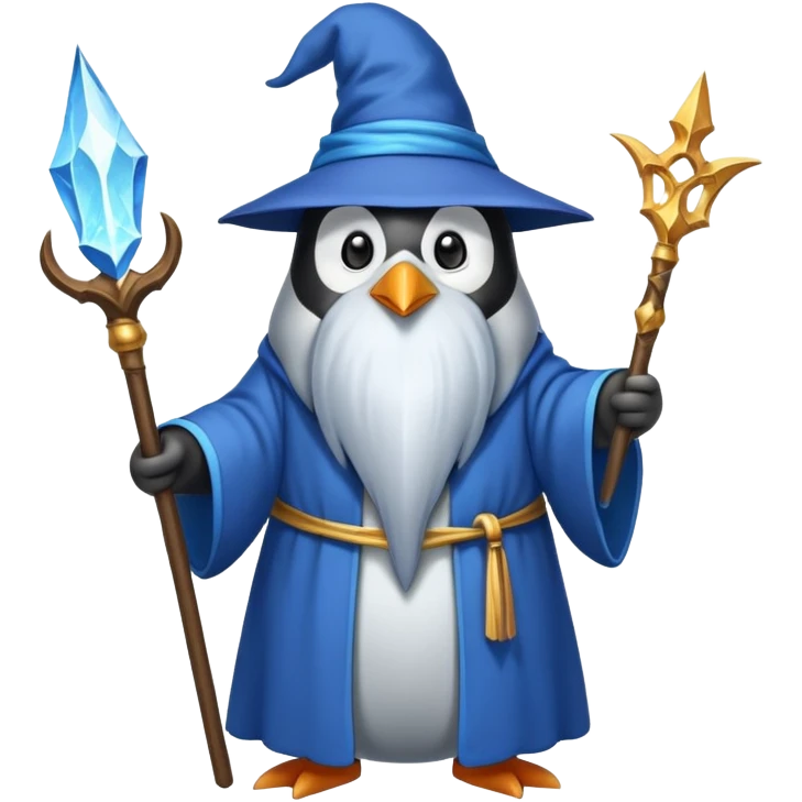 Penguin Wizard emoji
