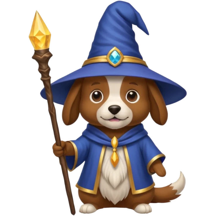 Dog wizard emoji