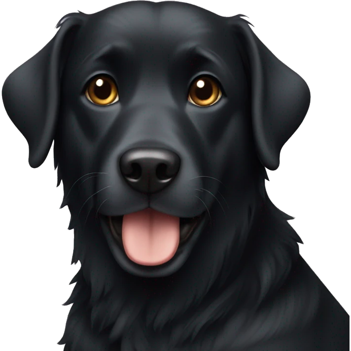 Black dog emoji